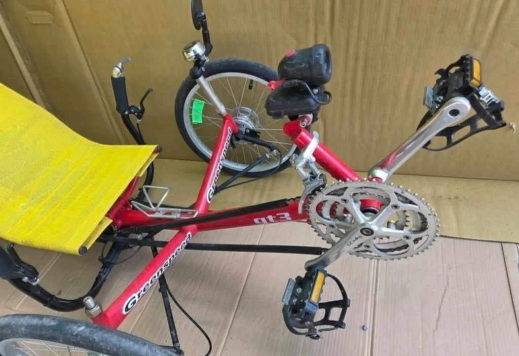 GREENSPEED GT3 RECUMBENT TRIKE (1st Gen) folding USED, Consignment w/ extras!