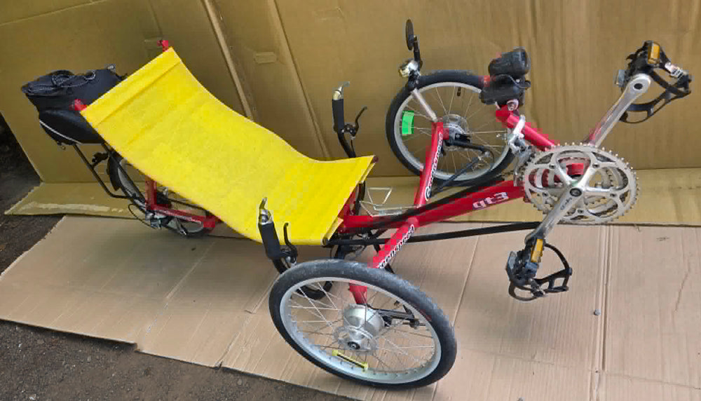 GREENSPEED GT3 RECUMBENT TRIKE (1st Gen) folding USED, Consignment w/ extras!