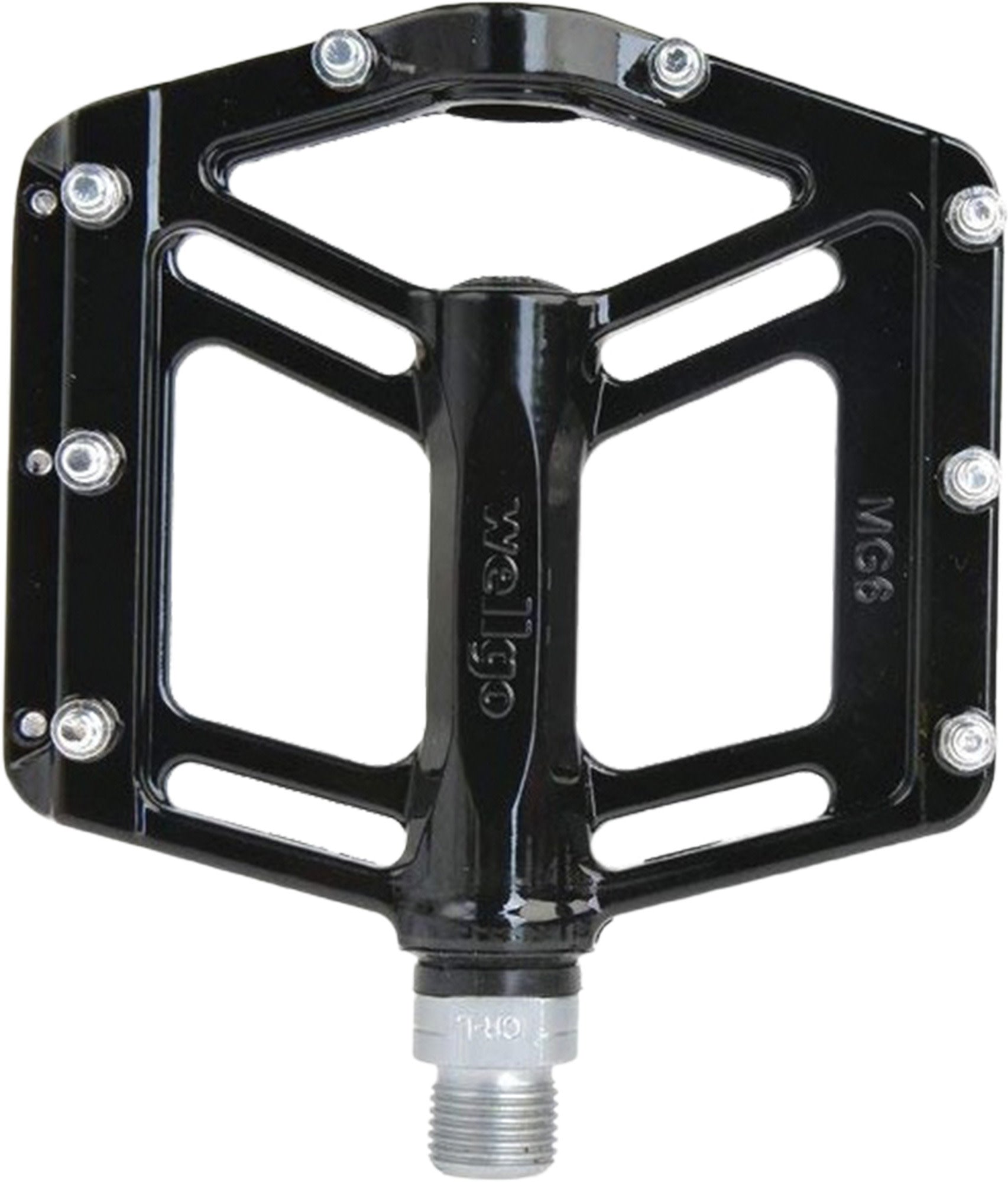wellgo mg6-al flat black bike pedal