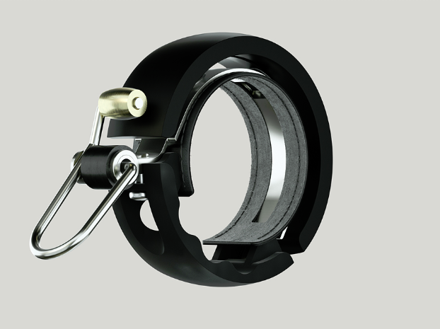 Knog oi luxe bicycle bell, large, black