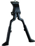 Kickstand, adjustable, center mount double action
