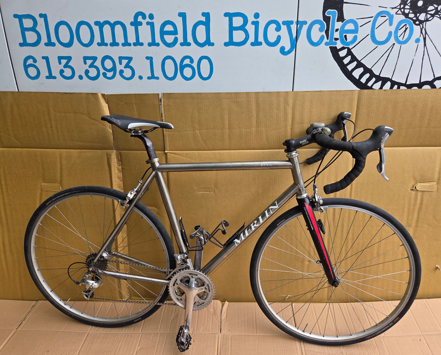 MERLIN Aspen titanium road bike 56cm USED consignment NO TAX no warranty