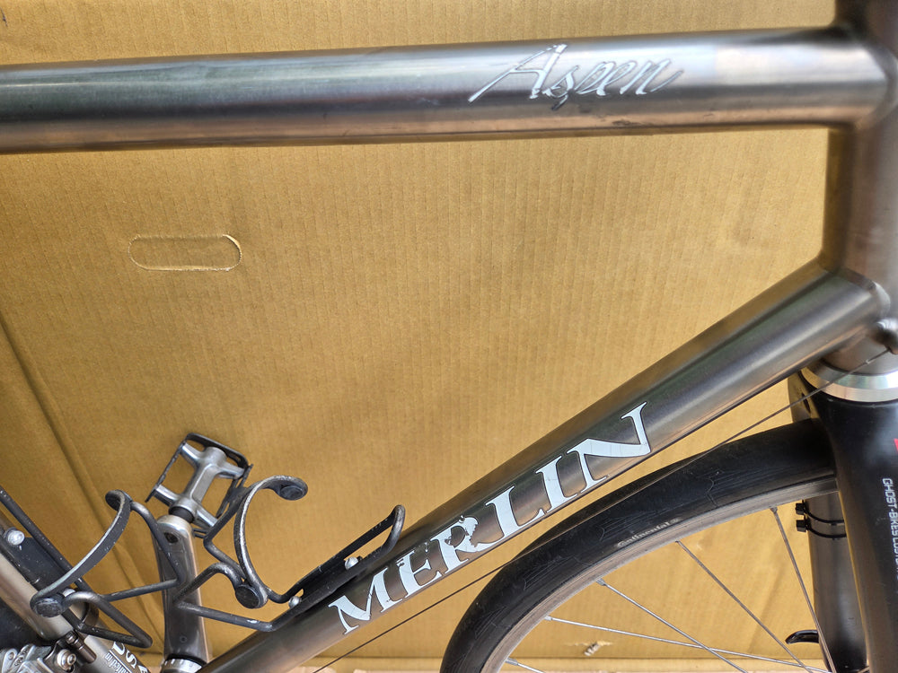 MERLIN Aspen titanium road bike 56cm USED consignment NO TAX no warranty