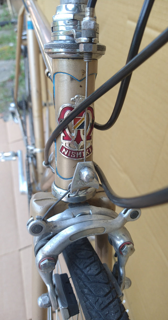 Nishiki road bike 54cm gold USED