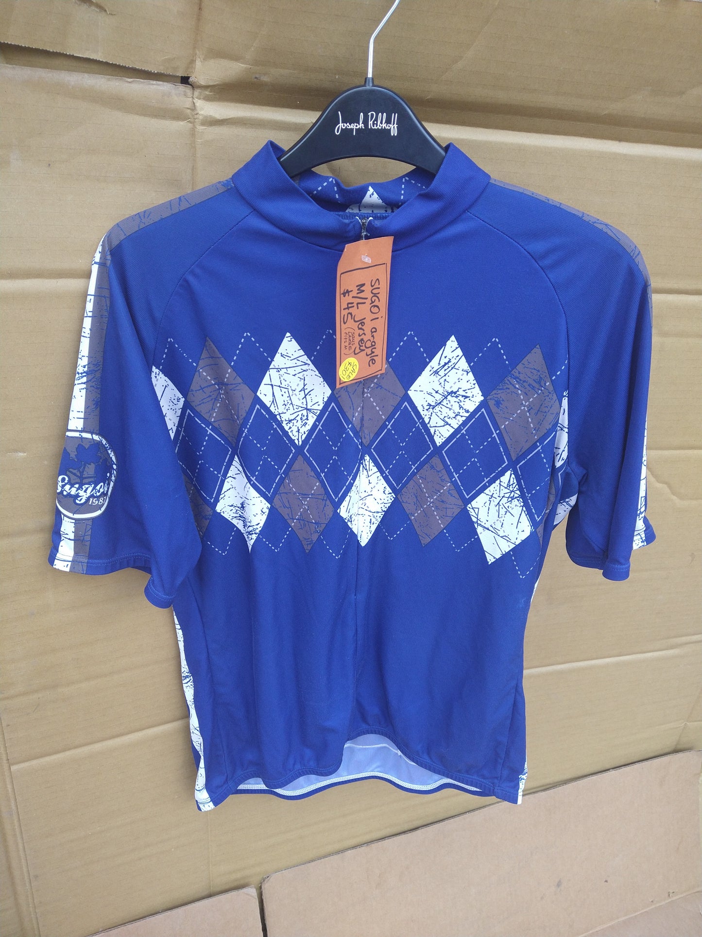 Sugoi argyle jersey, blue, M/L