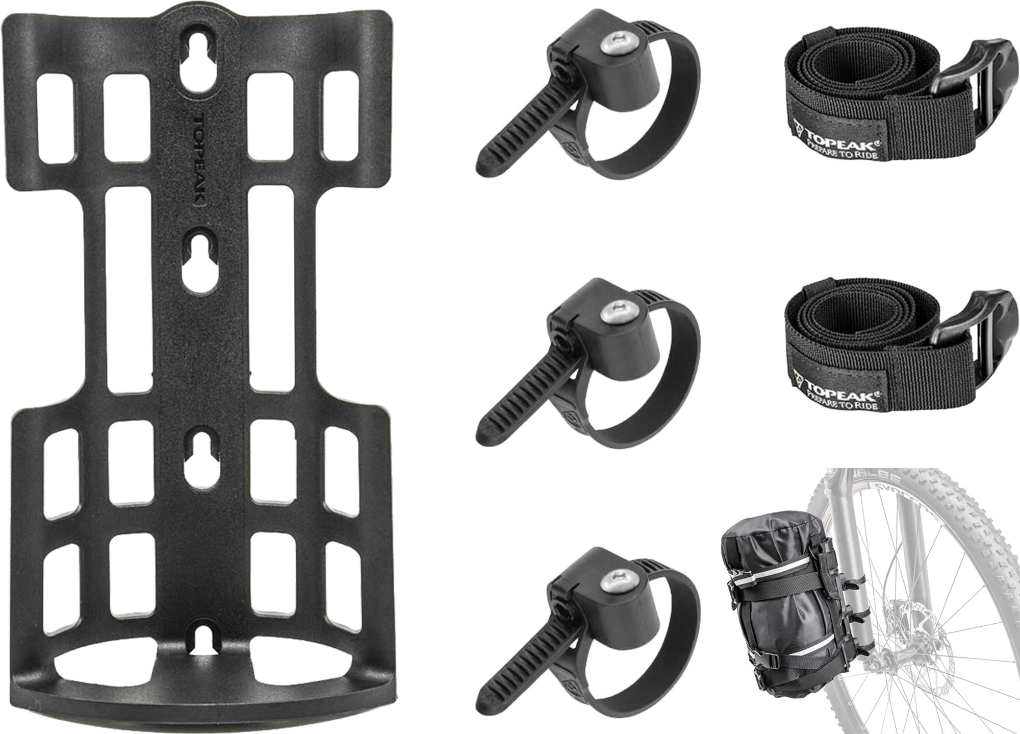 Topeak VERSACAGE WITH THREE VERSAMOUNT & TWO BUCKLE STRAP