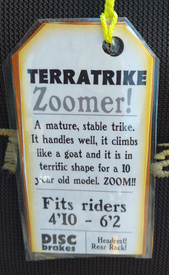 Terra Trike Zoomer (2014) yellow, USED