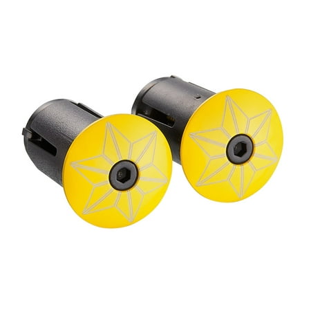 supacaz bar end plug yellow