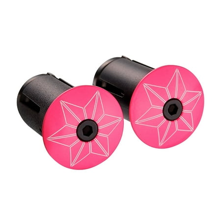 supacaz bar end plug neon pink